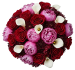 Peonies and Calla Lily and Roses Bouquet