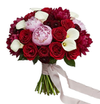 Peonies and Calla Lily and Roses Bouquet
