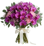 Phalaenopsis Orchids with Pink Carnations Bouquet
