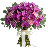Phalaenopsis Orchids with Pink Carnations Bouquet