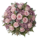 Pink Roses with Limonium Bouquet