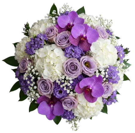 Purple Serenity Bloom Cluster Bouquet