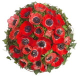 Red Anemone Nest Bouquet