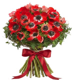 Red Anemone Nest Bouquet