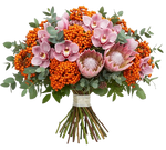 Rowan Glow and Protea Luxury Bouquet