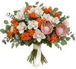 Rowan Glow and Protea Luxury Bouquet