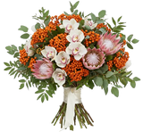 Rowan Glow and Protea Luxury Bouquet