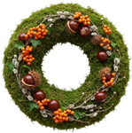Rustic Fireside Harvest Wreath