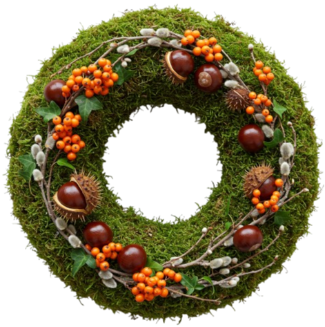 Rustic Fireside Harvest Wreath