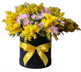 Scented Box of Mimosa and Freesias