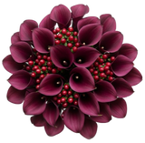 Shadows and Scarlet Blooms  Bouquet