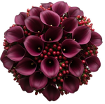 Shadows and Scarlet Blooms  Bouquet