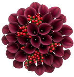 Shadows and Scarlet Blooms  Bouquet