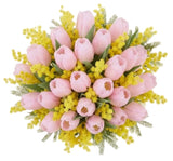 Tulips in Mimosa Splendid Bouquet