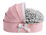 White Gypsophila Pretty Cradle Box