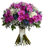 White Serenity and Berries Charming Bouquet
