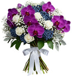 White Serenity and Berries Charming Bouquet