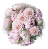 Wonderful Peonies and Dahlia Bouquet
