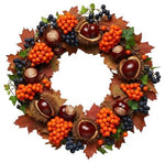 A Charming Orange Autumn Wreath - Flowers Box London