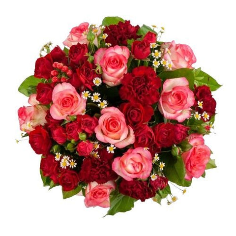 Afflicted with Pink Flower Bouquet - Flowers Box London