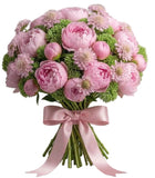 Amazing Bouquet of Peonies and Scabiosa with Sedum - Flowers Box London