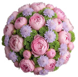 Amazing Bouquet of Peonies and Scabiosa with Sedum - Flowers Box London