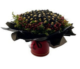 Amazing Box of Chocolate with Hypericum and Solidago - Flowers Box London