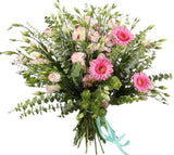 Amazing Lisianthus with Gerberas Bouquet - Flowers Box London