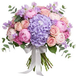 Amazing Peonies and Sweet Pea Bouquet