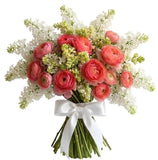 Amazing Pink Ranunculus with Lilac Bouquet - Flowers Box London