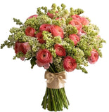 Amazing Pink Ranunculus with Lilac Bouquet - Flowers Box London