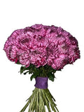 Amazing Purple Paars Chrysanthemum Bouquet - Flowers Box London