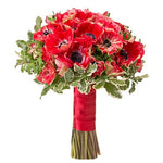 Anemones with Greenery Bridal Bouquet