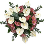 Anthurium with Alstroemeria Bouquet - Flowers Box London