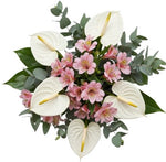 Anthurium with Alstroemeria Bouquet