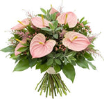 Anthurium with Astilbe and Hypericum Bouquet
