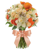 Apricot Bouquet - Flowers Box London