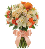 Apricot Bouquet - Flowers Box London