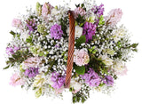 Aromatic Basket of Hyacinth and White Freesias - Flowers Box London