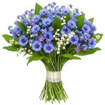 Aromatic Bouquet of Convallaria in Blue - Flowers Box London