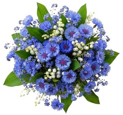 Aromatic Bouquet of Convallaria in Blue - Flowers Box London