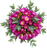 Aromatic Bouquet of Freesias and Eucalyptus