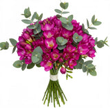 Aromatic Bouquet of Freesias and Eucalyptus