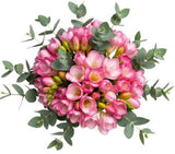 Aromatic Bouquet of Freesias and Eucalyptus - Flowers Box London