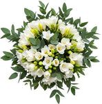 Aromatic Bouquet of Freesias and Eucalyptus - Flowers Box London