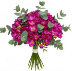 Aromatic Bouquet of Freesias and Eucalyptus - Flowers Box London