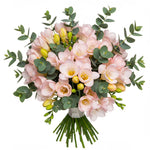 Aromatic Bouquet of Freesias and Eucalyptus