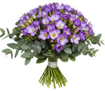 Aromatic Bouquet of Freesias and Eucalyptus