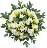 Aromatic Bouquet of Freesias and Eucalyptus