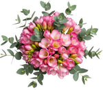 Aromatic Bouquet of Freesias and Eucalyptus